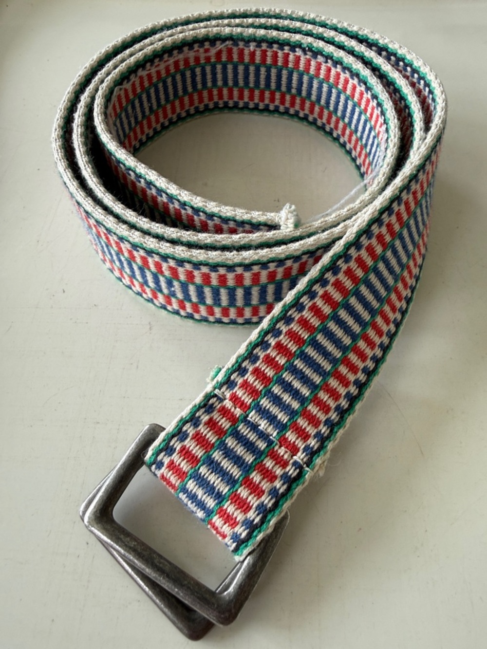GAP Multicolor Woven Stripe Cotton Belt - 43”